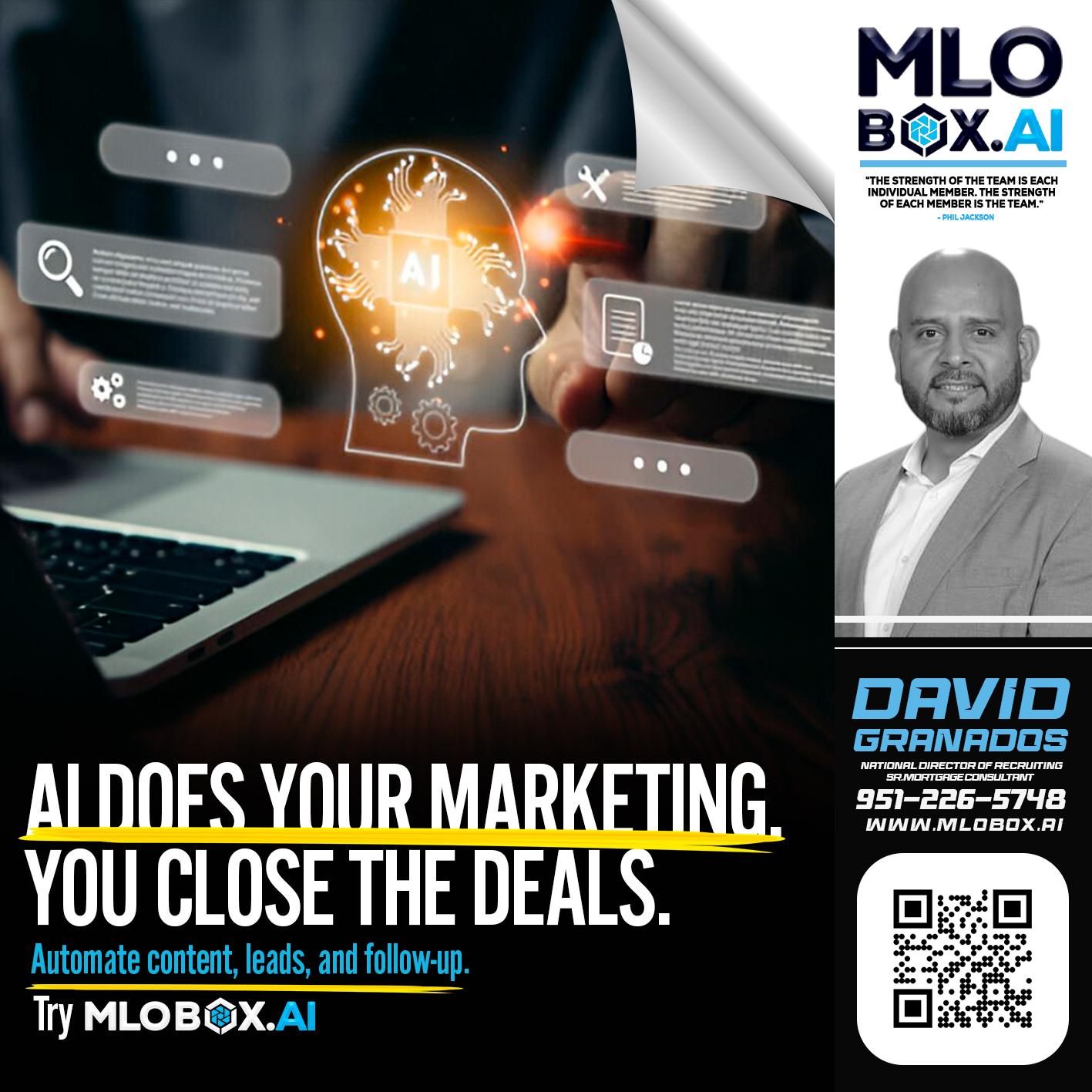 AI DOES - David Granados -National Director of Recruiting / Senior Mortgage Consultant