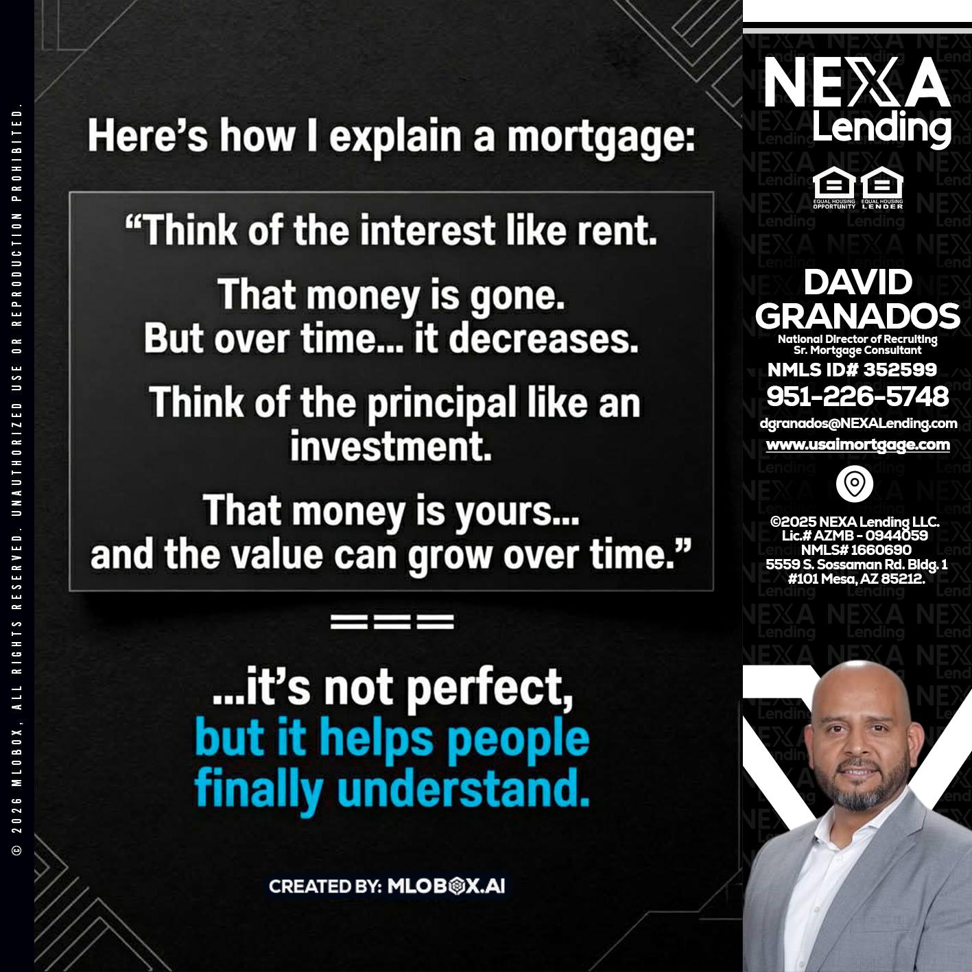 HERES NOW - David Granados -National Director of Recruiting / Senior Mortgage Consultant