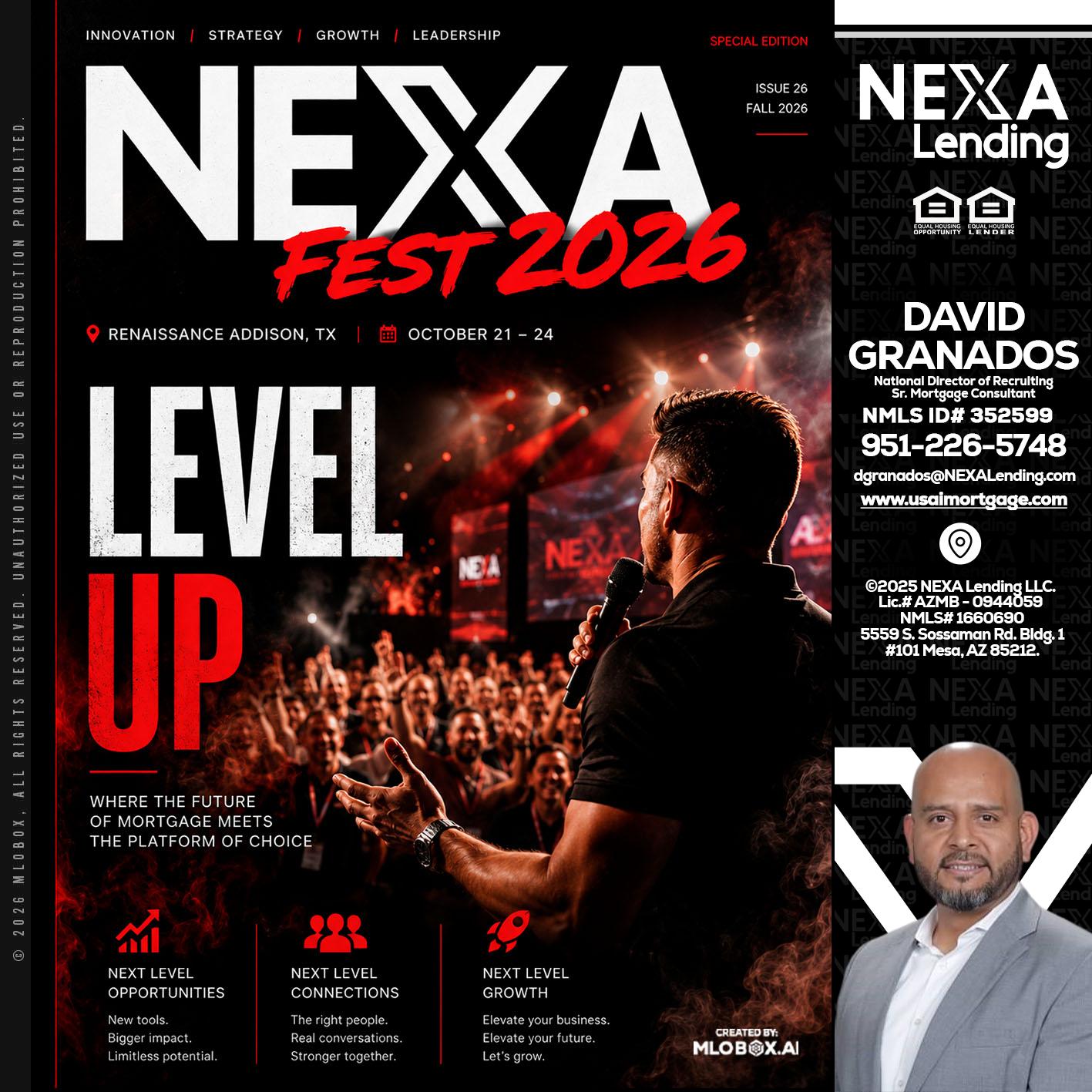 NEXA FEST 2026 - David Granados -National Director of Recruiting / Senior Mortgage Consultant