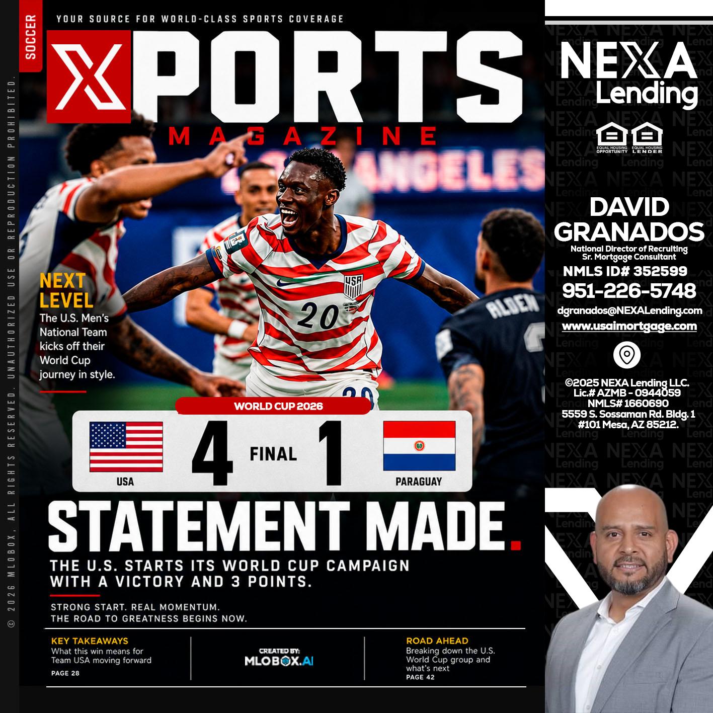 XPORTS - David Granados -National Director of Recruiting / Senior Mortgage Consultant