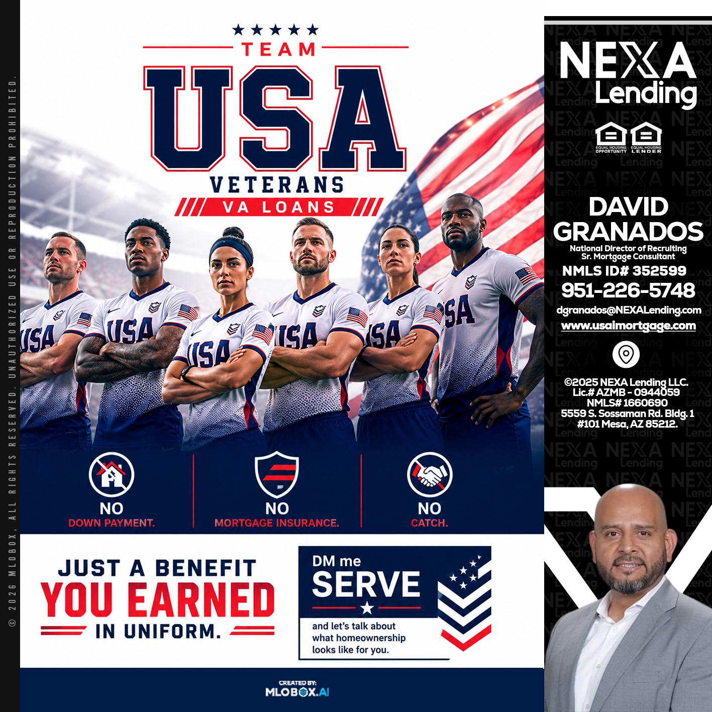 USA TEAM - David Granados -National Director of Recruiting / Senior Mortgage Consultant