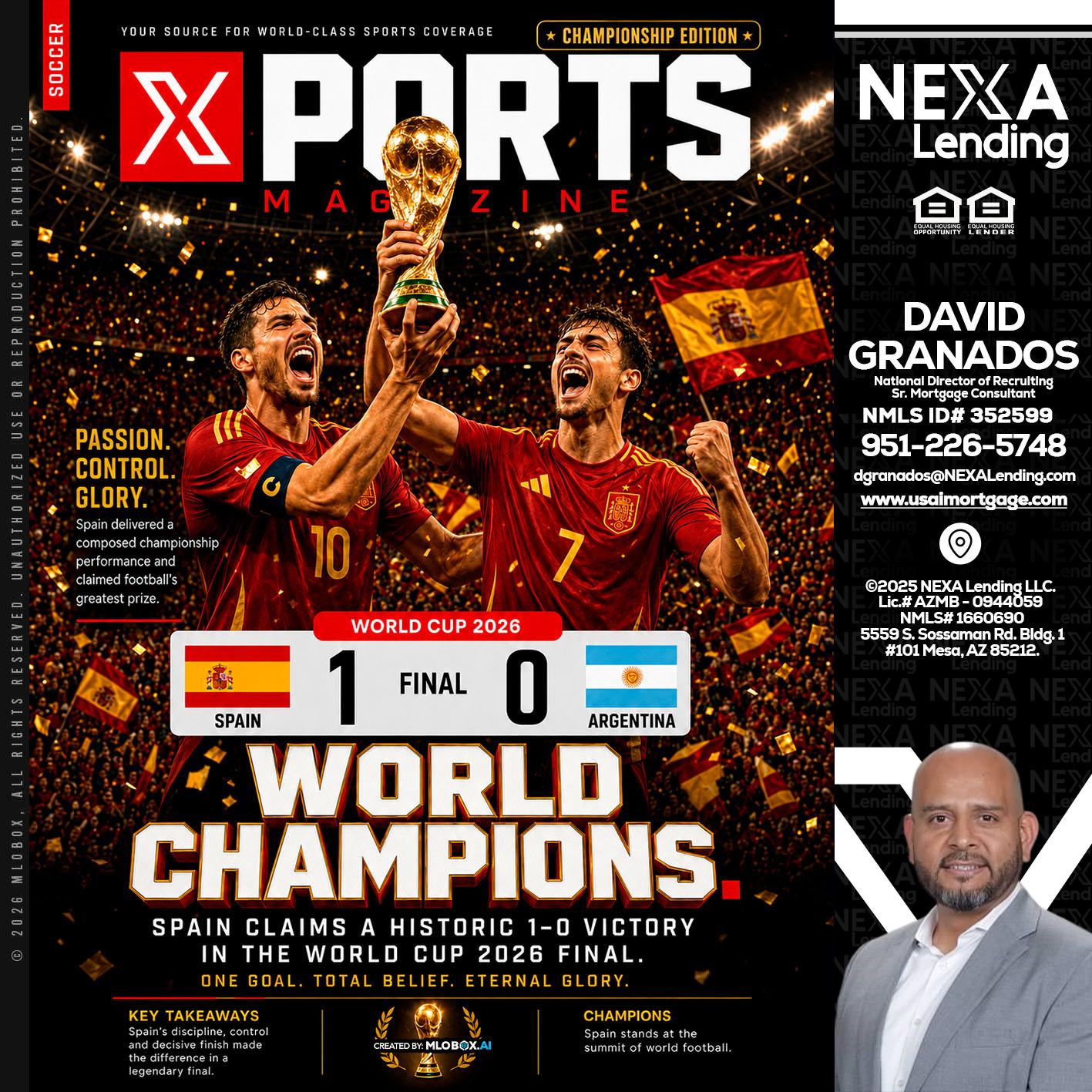 SPAIN CHAMPION - David Granados -National Director of Recruiting / Senior Mortgage Consultant