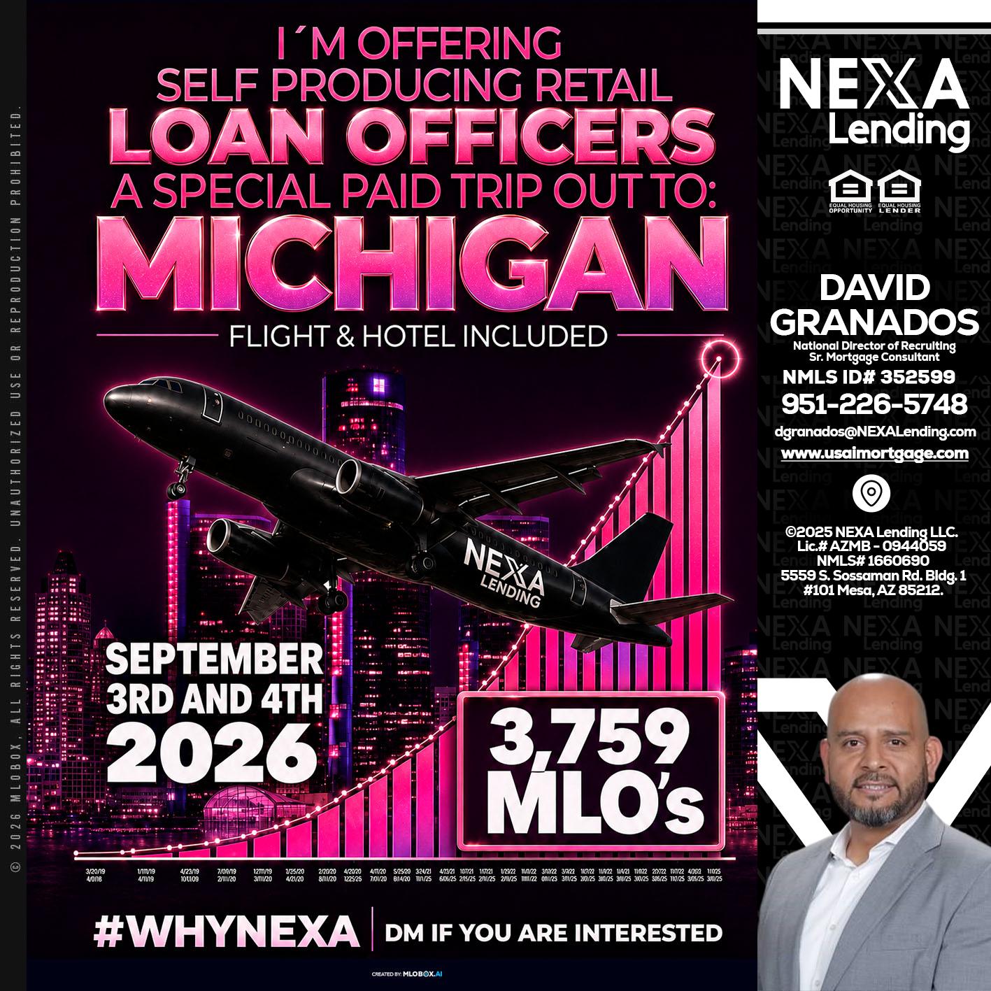 MICHIGAN TRIP - David Granados -National Director of Recruiting / Senior Mortgage Consultant