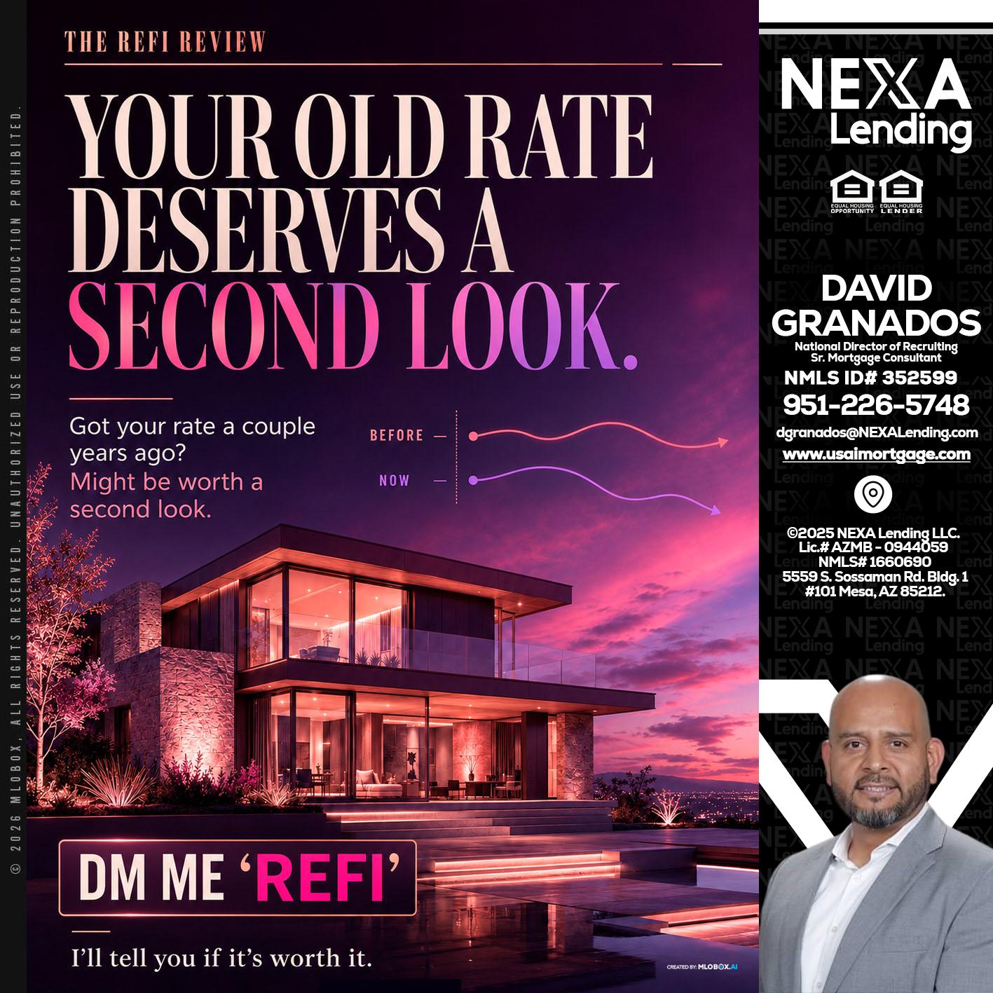 YOUR OLD - David Granados -National Director of Recruiting / Senior Mortgage Consultant