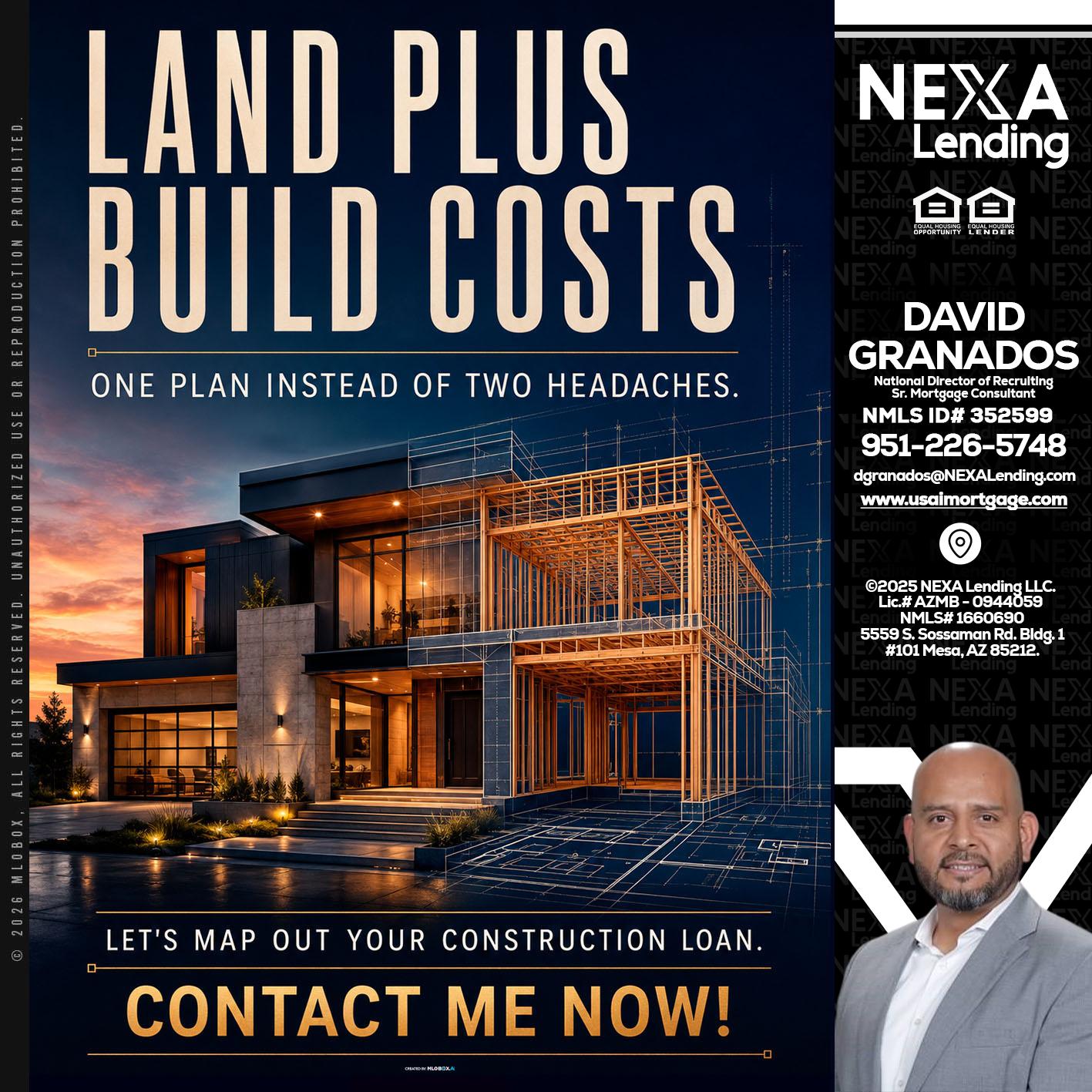 LAND PLUS - David Granados -National Director of Recruiting / Senior Mortgage Consultant