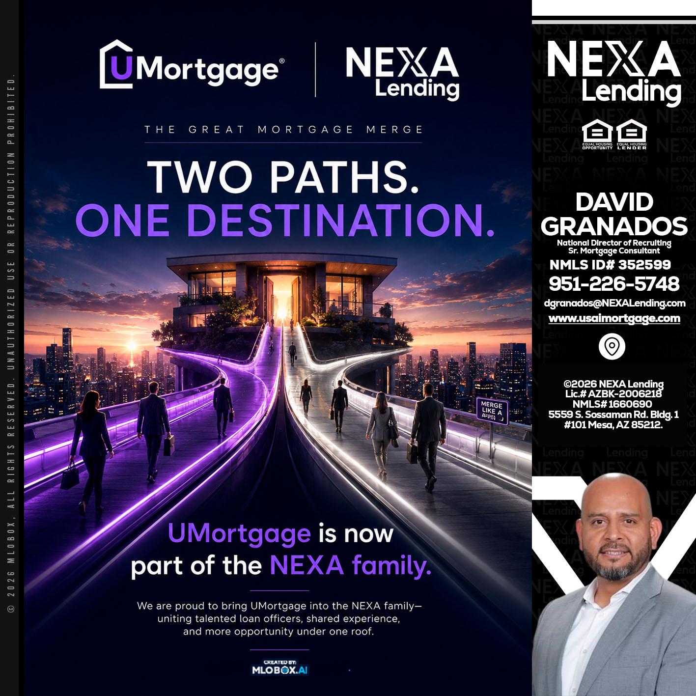 two path - David Granados -National Director of Recruiting / Senior Mortgage Consultant